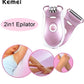 Kemei 2 In 1 Epilator & Shaver