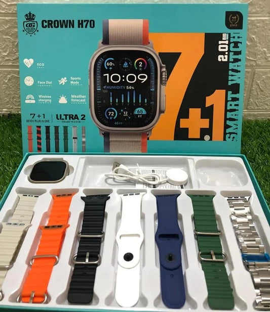 CROWN H50 Ultra Smart Watch 7+1 - Advanced Features & Stylish Design