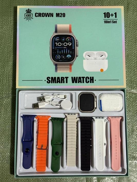 CROWN M20 Ultra 10-in-1 Smart Watch